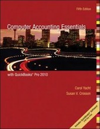 Abbildung von: Computer Accounting Essentials with QuickBooks Pro 2010 - McGraw-Hill Professional