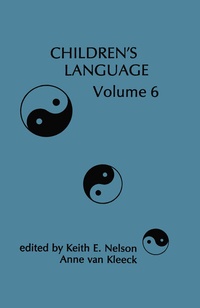 Enlarge image Cover: Children's Language - Lawrence Erlbaum Associates Inc