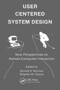 Cover: User Centered System Design - Lawrence Erlbaum Associates Inc