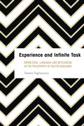 Cover: Experience and Infinite Task - Rowman & Littlefield Publishers