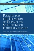 Cover: Policies for the Provision of Finance to Science-Based Entrepreneurship - now publishers Inc