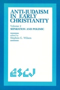 Cover: Anti-Judaism in Early Christianity - Wilfrid Laurier University Press