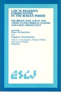 Cover: Law in Religious Communities in the Roman Period - Wilfrid Laurier University Press