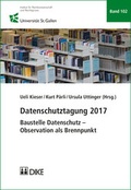 Cover: Datenschutztagung 2017 - Dike Verlag Z&uuml;rich