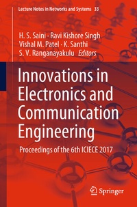 Enlarge image Cover: Innovations in Electronics and Communication Engineering - Springer