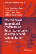 Cover: Proceedings of International Conference on Recent Advancement on Computer and Communication - Springer