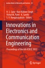 Cover: Innovations in Electronics and Communication Engineering - Springer