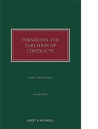 Abbildung von: Formation and Variation of Contract - Sweet & Maxwell