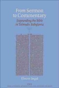 Cover: From Sermon to Commentary - Wilfrid Laurier University Press