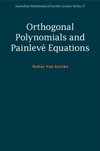 Abbildung von: Orthogonal Polynomials and Painleve Equations - Cambridge University Press