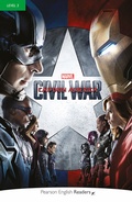 Cover: Pearson English Readers Level 3: Marvel - Captain America - Civil War - Pearson Education Limited