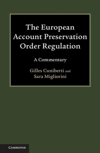 Abbildung von: The European Account Preservation Order Regulation - Cambridge University Press