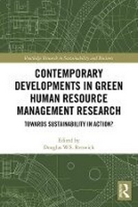 Enlarge image Cover: Contemporary Developments in Green Human Resource Management Research - Routledge