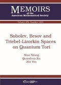 Cover: Sobolev, Besov and Triebel-Lizorkin Spaces on Quantum Tori - American Mathematical Society