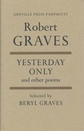Cover: Yesterday Only and Other Poems - Greville Press