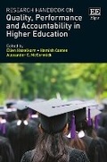 Cover: Research Handbook on Quality, Performance and Accountability in Higher Education - Edward Elgar Publishing