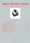 Cover: Aldous Huxley Annual - Lit Verlag