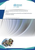 Cover: Evidence on mechanisms and tools for use of health information for decision-making - WHO Regional Office for Europe