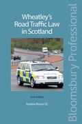 Cover: Wheatley's Road Traffic Law in Scotland - Bloomsbury Professional