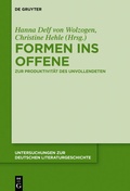 Cover: Formen ins Offene - De Gruyter