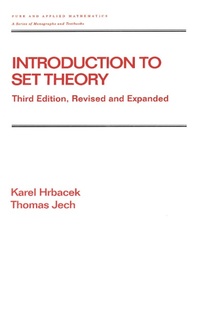 Abbildung von: Introduction to Set Theory, Revised and Expanded - CRC Press