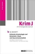 Cover: Kritische Kriminologie und Sicherheit, Staat und Gouvernementalit&auml;t - Beltz eBook