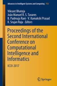 Enlarge image Cover: Proceedings of the Second International Conference on Computational Intelligence and Informatics - Springer