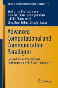 Enlarge image Cover: Advanced Computational and Communication Paradigms - Springer