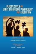 Cover: Perspectives on Early Childhood Psychology and Education Vol 2.2 - Pace University Press