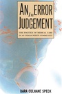 Cover: An Error in Judgement - Talonbooks