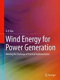 Cover: Wind Energy for Power Generation - Springer