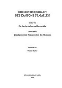 Enlarge image Cover: Die allgemeinen Rechtsquellen des Rheintals - Schwabe Verlagsgruppe AG Schwabe Verlag