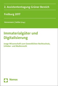 Abbildung von: Immaterialgüter und Digitalisierung - Nomos