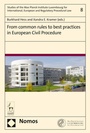 Cover: From common rules to best practices in European Civil Procedure - Nomos