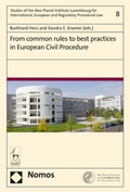Cover: From common rules to best practices in European Civil Procedure - Nomos