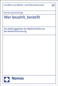 Cover: Wer bezahlt, bestellt - Nomos