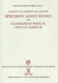 Abbildung von: Specimen Lexici Runici - Viking Society for Northern Research