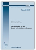 Cover: TN-Technologie f&uuml;r den Einsatz in Architekturverglasungen. Abschlussbericht - Fraunhofer IRB Verlag