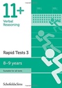 Cover: 11+ Verbal Reasoning Rapid Tests Book 3: Year 4, Ages 8-9 - Schofield & Sims Ltd