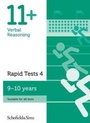 Cover: 11+ Verbal Reasoning Rapid Tests Book 4: Year 5, Ages 9-10 - Schofield & Sims Ltd