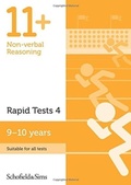 Cover: 11+ Non-verbal Reasoning Rapid Tests Book 4: Year 5, Ages 9-10 - Schofield & Sims Ltd