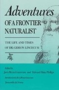 Cover: Adventures of a Frontier Naturalist - Texas A & M University Press