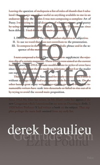 Enlarge image Cover: How to Write - Talonbooks