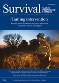 Cover: Survival 60.2 - Routledge