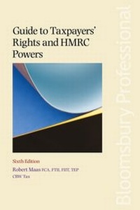 Enlarge image Cover: Guide to Taxpayers' Rights and HMRC Powers - Bloomsbury Professional