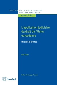Abbildung von: L'application judiciaire du droit de l'Union européenne - Bruylant