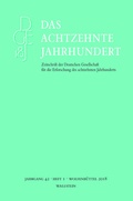 Cover: Das achtzehnte Jahrhundert 42/1 - Wallstein