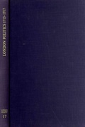 Cover: London Politics 1713 - 1717 - London Record Society