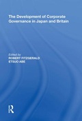 Cover: The Development of Corporate Governance in Japan and Britain - Routledge