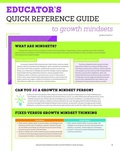 Cover: Educator's Quick Reference Guide to Growth Mindsets - Prufrock Press